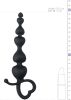 Anal Chain with Pull Ring - 18.5 cm / 3.35 inch / 7.28 inch - - Black Anal Beads - For him and her