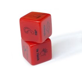 2 PCS / Set Sex Dice Erotic Craps Toys Love Dices Toys For Adults Games Sex Toys Couples Dice Sex Game Bar Toy Couple Gift (Color: Red)